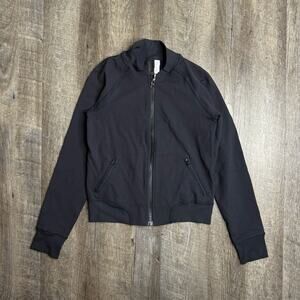 lululemon Black Luon Full Zip Jacket Size 4